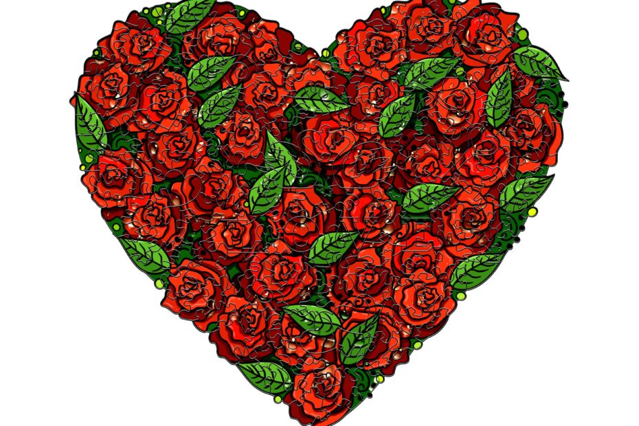 Holzpuzzle- LOVE ROSES 66d062308e512