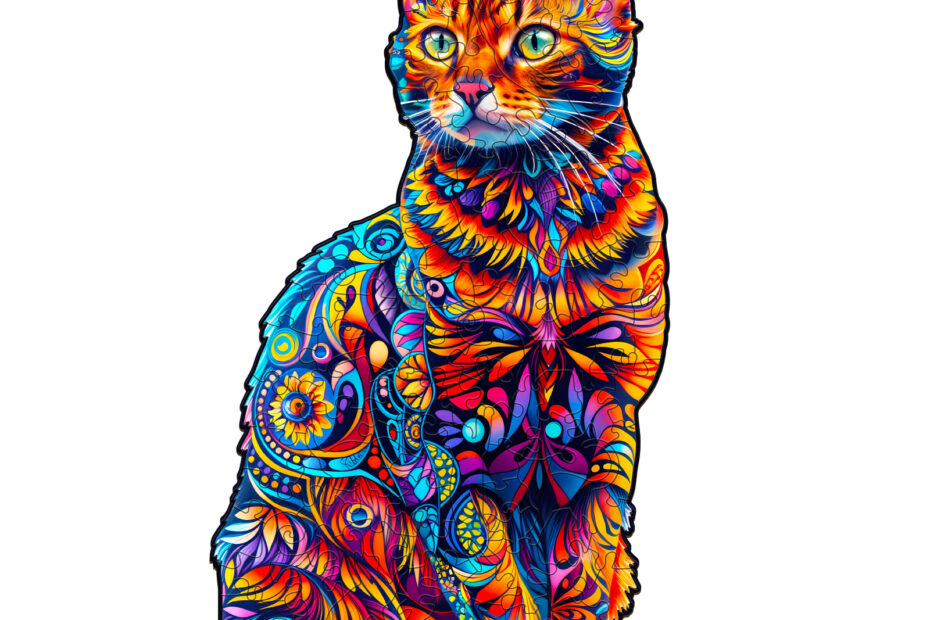 Holzpuzzle – Bengalkatze 66e4430380b66