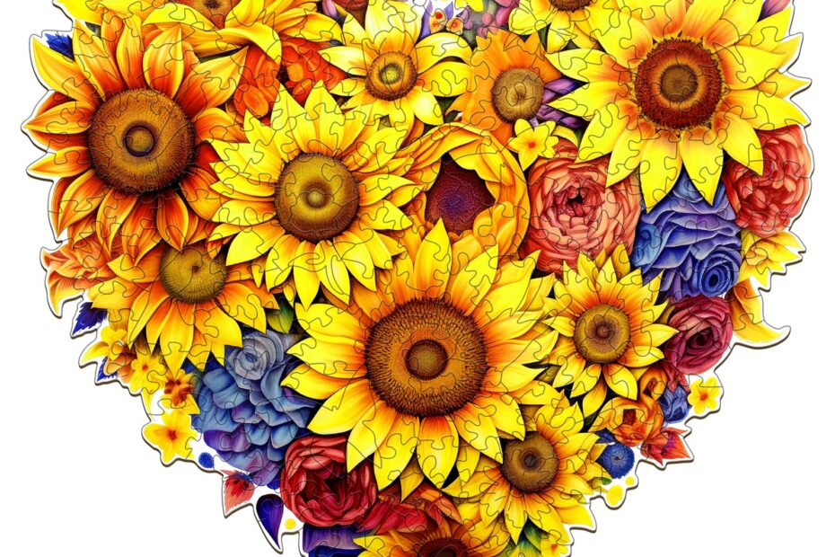 Holzpuzzle – Blühende Sonnenblumen 66de6bd3d948c