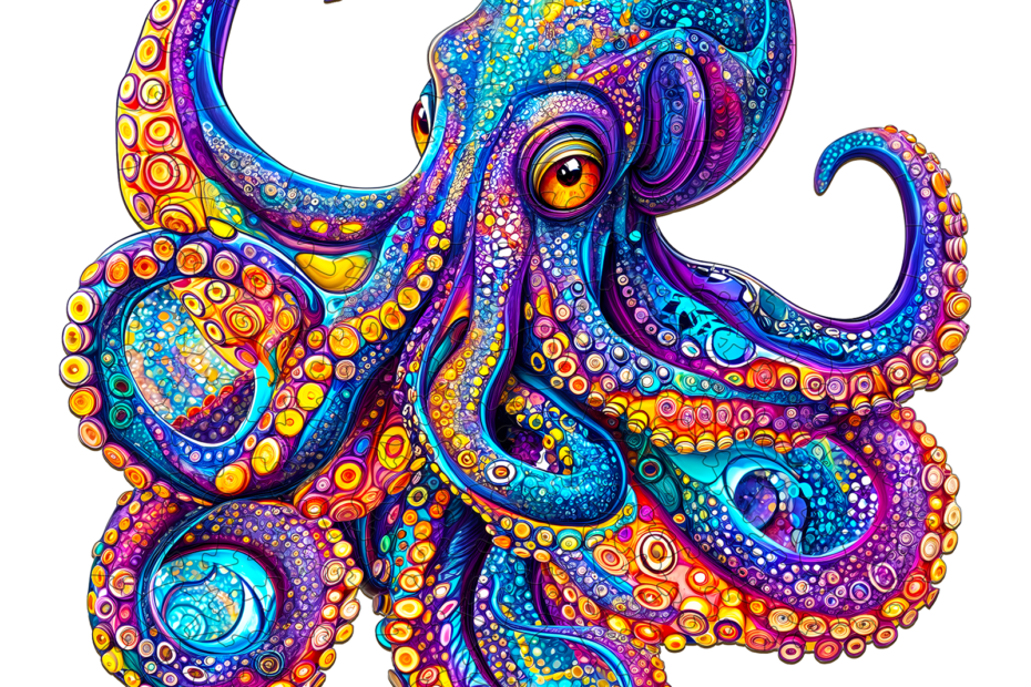 Holzpuzzle – Bunter Oktopus 66e128c1d85f9