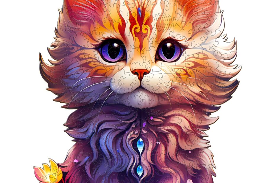 Holzpuzzle-Süße Katze 66db70615ce89