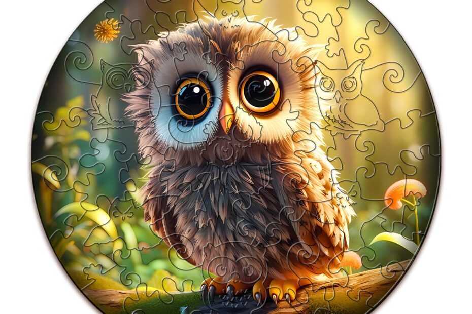 Kinder Holzpuzzle – Niedliche Eule 66e1b92dc375c