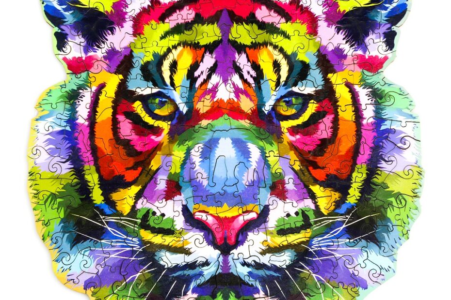 Holzpuzzle-DAZZLE COLOUR THE TIGER 66df6302bd45c