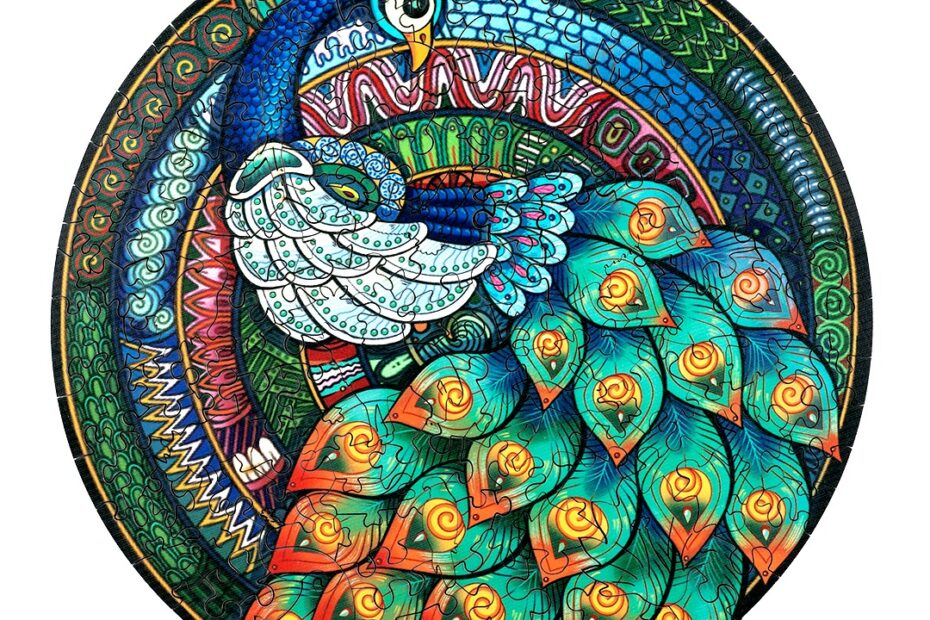 Holzpuzzle-ELEGANT PEACOCK 66e25e3e56737