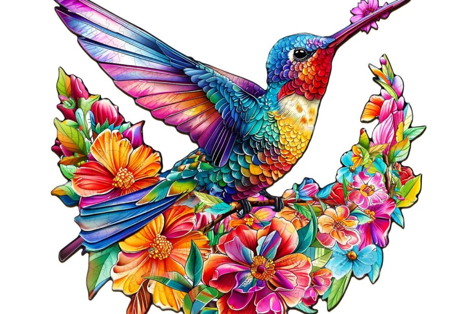 Holzpuzzle – Blumen und Kolibri 66e1ecdca2af3