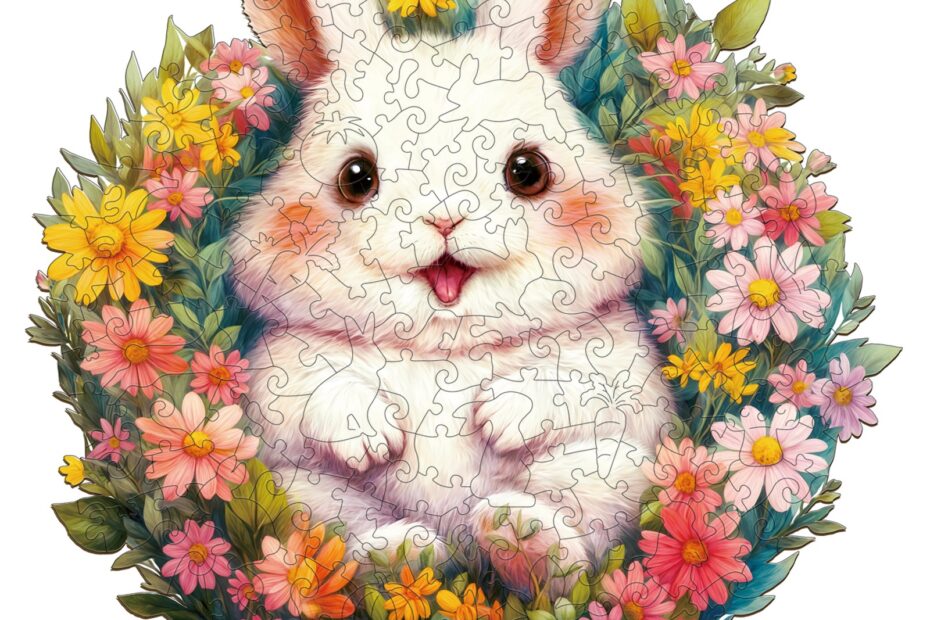 Holzpuzzle – Flauschiges Kaninchen 66e7a572a4b90