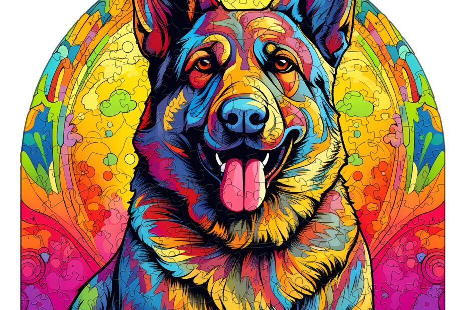 Holzpuzzle-Deutscher Schäferhund 3 66e355cfd91b8