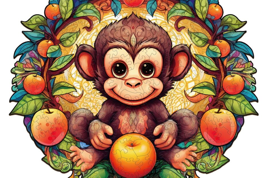 Holzpuzzle-Happy Monkey 66ddefc242ade