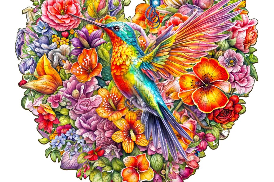 Holzpuzzle – Kolibri und Blume 66e7af819bcf0