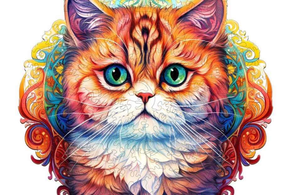 Holzpuzzle-MANDALA CAT 66de2db0ed17c