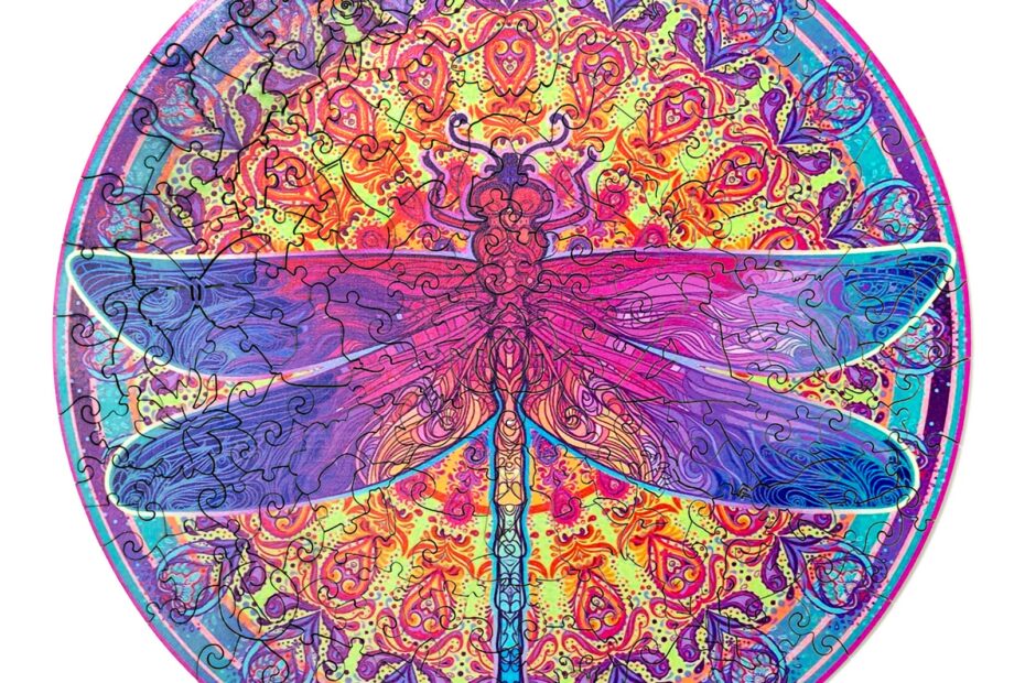 Holzpuzzle-MANDALA DRAGONFLY 2 66d4e5483ec78