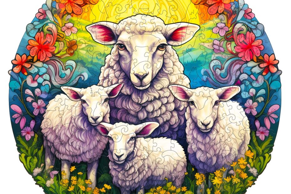 Holzpuzzle-MANDALA SHEEP 66e0a2d08fed9