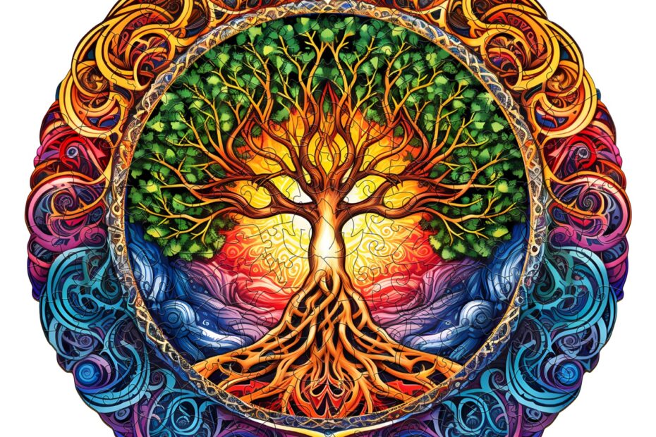 Holzpuzzle-Mandala Baum des Lebens 1 66e0eaebb5d06