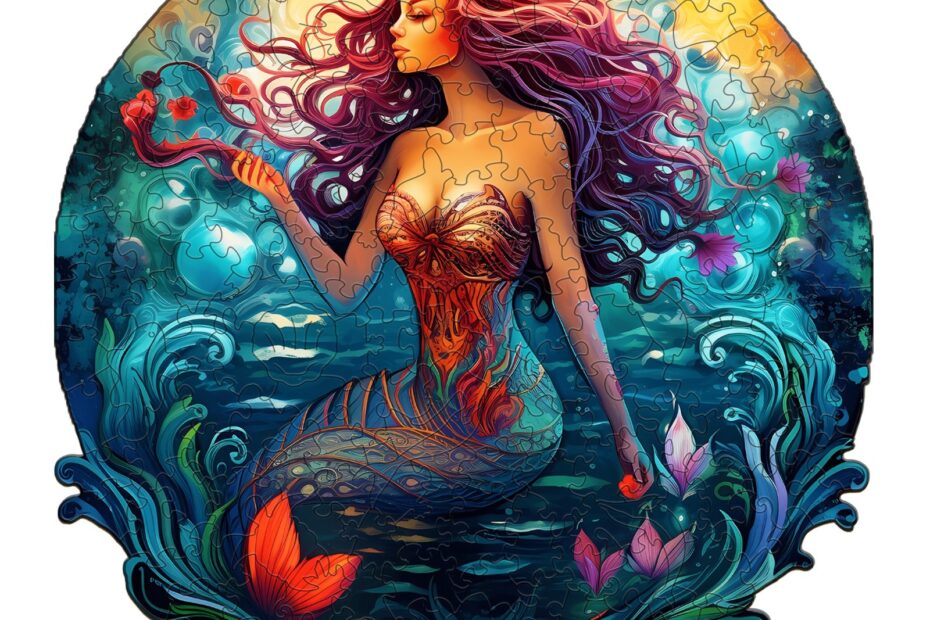 Holzpuzzle – Meerjungfrau Aqua Woman 66dfb58c37697