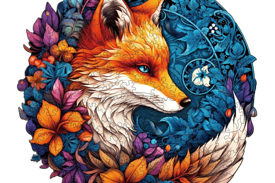 Holzpuzzle-Mysteriöser Fuchs 66dd4ac387714