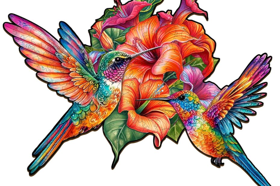 Holzpuzzle-Nektarfütterung Kolibris 66e7ce6d08a23