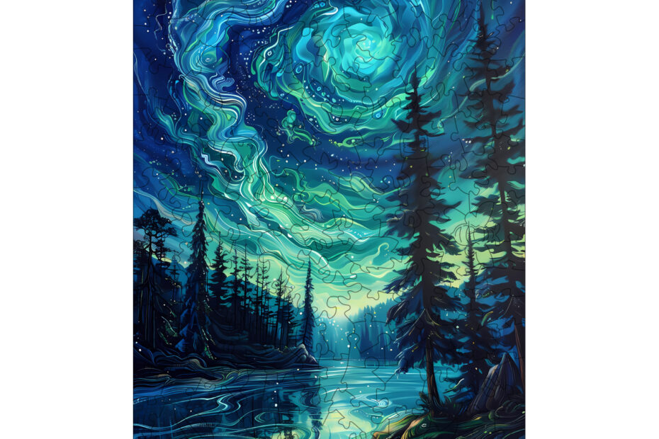 Holzpuzzle – Nacht Aurora 2 66e0461d4ad82