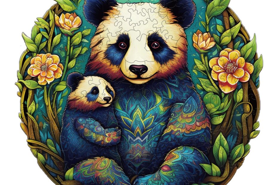 Holzpuzzle-Panda Familie 2 66e6e133cbb6b