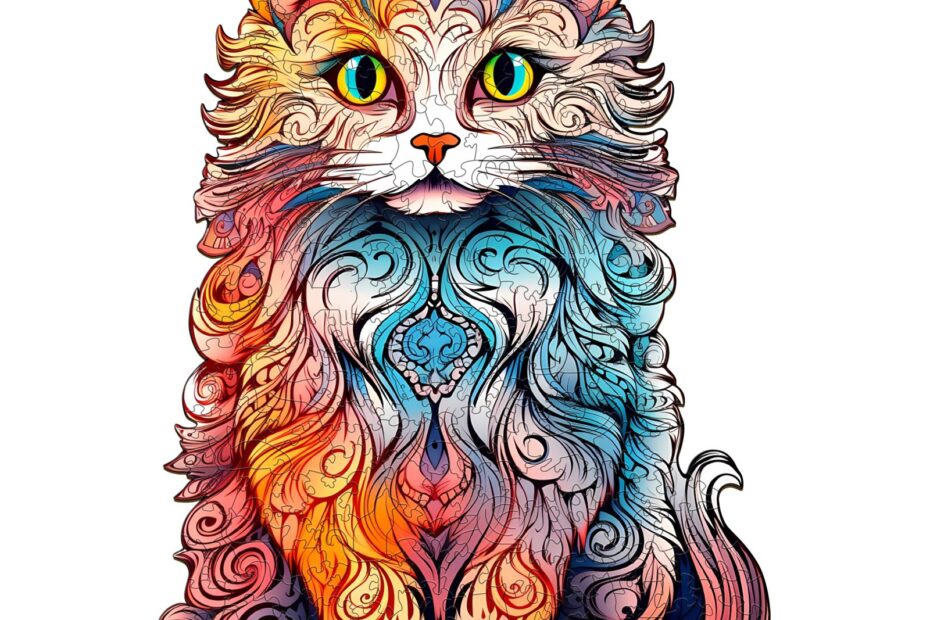 Holzpuzzle-Persische Katze 2 66d9fd33ad242