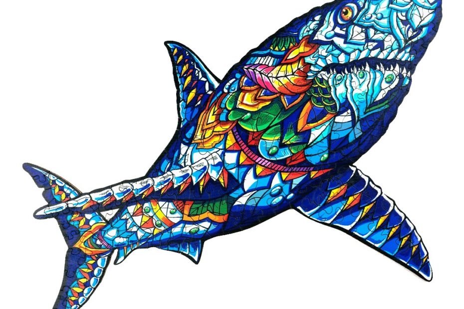 Holzpuzzle-SHAKE SHARK 66df2f961bd7c