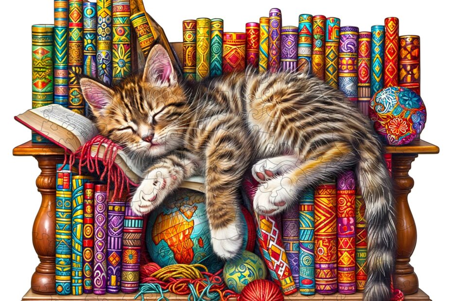 Holzpuzzle – Schläfrige Katze 66dd02bb9026f