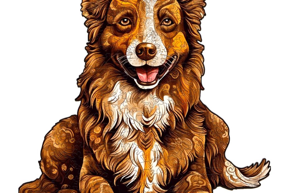 Holzpuzzle-schlauer Border Collie 66e41993ec618