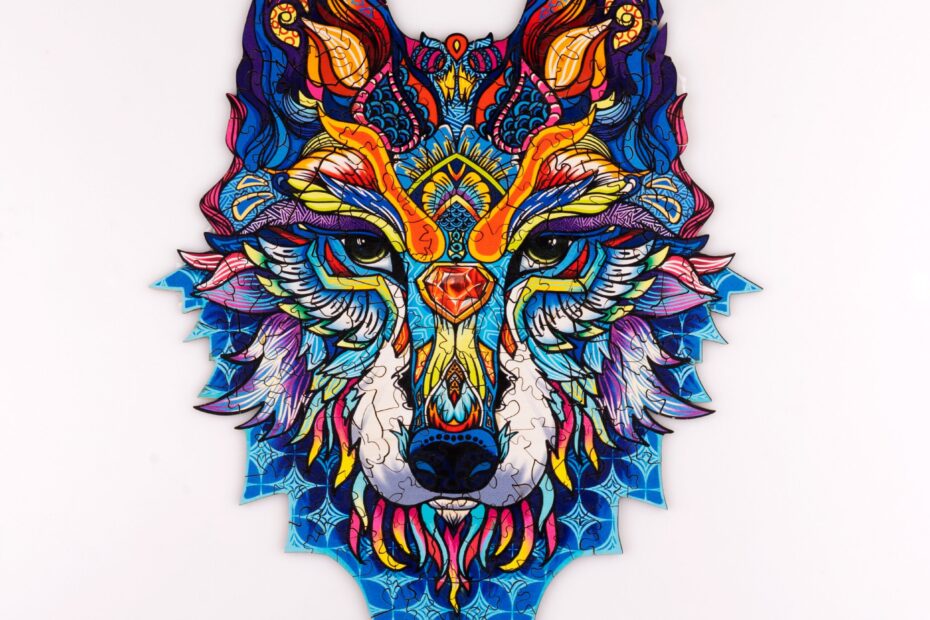 Holzpuzzle-SNOW WOLF 66dc9b7c74af1