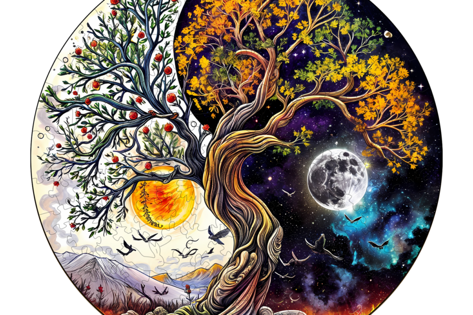 Holzpuzzle – Sonne und Mond, Lebensbaum 66e0d674cdcf4