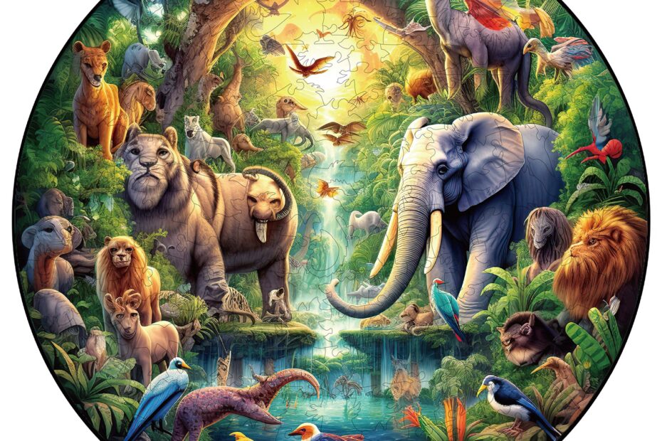 Holzpuzzle-Wunderschöne Tiere 66dd2199ec47b