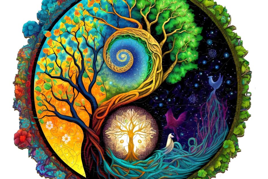 Holzpuzzle-Yin-Yang-Baum des Lebens 2 66e627a3e5a97