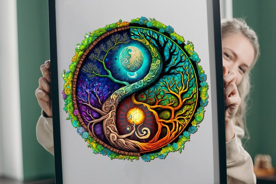 Harmonie in Stücken: Die Yin-Yang-Symbolik in Holzpuzzles erkunden 66e601bcbe9b4