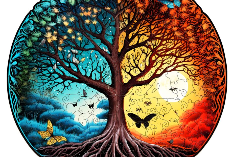 Holzpuzzle – YIN YANG LEBENSBAUM-6 66dddb44d0862